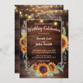 Invitation Cadre Tournesol (Devant / Derrière)