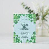 Invitation cadre trèfle minimaliste (Debout devant)