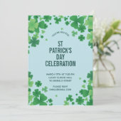 Invitation cadre trèfle minimaliste (Debout devant)