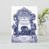 Invitation Cadre Vanity Style Rococo baroque (Debout devant)