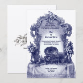 Invitation Cadre Vanity Style Rococo baroque (Devant / Derrière)