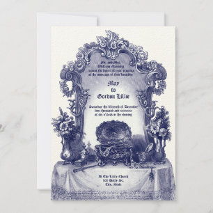 Invitation Cadre Vanity Style Rococo baroque