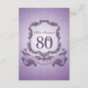 Invitation Cadre Vintage de célébration du 80e anniversaire -