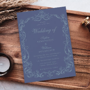 Invitation Cadre Vintage Victorien Mariage Magnifique