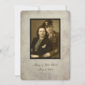 Invitation Cadre Vintage Wedding Vow Renewal (Devant)