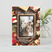 Invitation Cadres de tableau de la marque de Noël (Debout devant)
