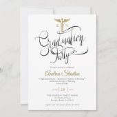 Invitation Caducéum de diplôme de l'école infirmière Brush Ca (Devant)