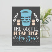 Invitation Café Amour Le Café Temps De Pause (Debout devant)