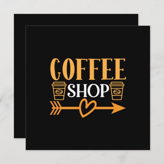 Invitation Café Art Café (Devant / Derrière)