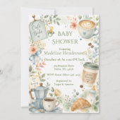Invitation Cafe Bebe Baby Shower (Devant)