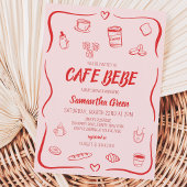 Invitation Cafe Bebe Baby Shower