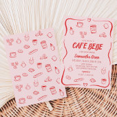 Invitation Cafe Bebe Baby Shower
