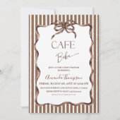 Invitation Cafe Bebe Shower de Bébé Café (Devant)