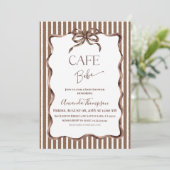 Invitation Cafe Bebe Shower de Bébé Café (Debout devant)