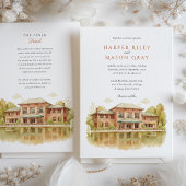 Invitation Café BRAUER Lincoln Park Chicago Mariage