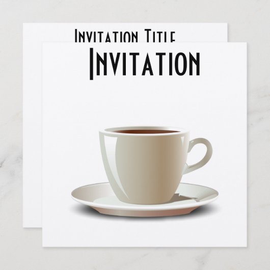 Invitation Café break ! (Devant / Derrière)