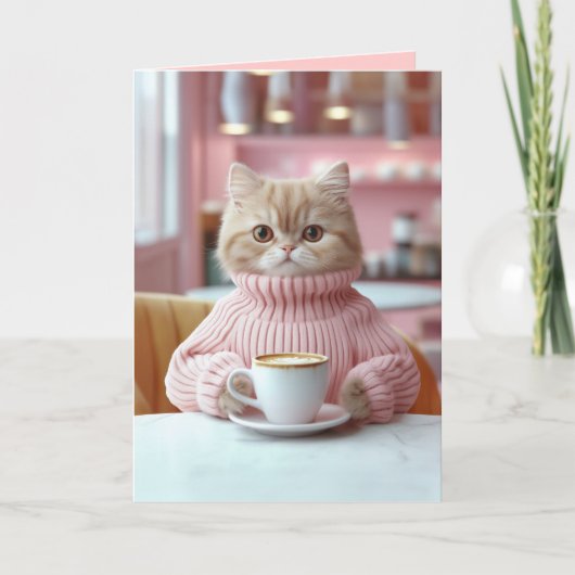 Invitation Café Cat Moment (Devant)