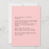 Invitation Café Cat Moment (Dos)