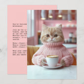 Invitation Café Cat Moment (Devant / Derrière)