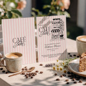 Invitation Café Chic Parisien Bébé Baby Shower Français