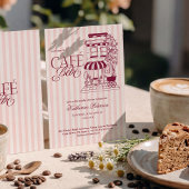 Invitation Café Chic Parisien Bébé Fête de Naissance Bébé Fra