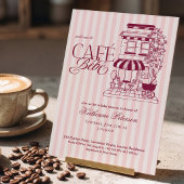 Invitation Café Chic Parisien Bébé Fête de Naissance Bébé Fra