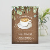 Invitation Café Couples Thématiques Douche nuptiale Invitatio (Debout devant)