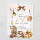 Invitation Café d'automne Quelque chose de sucré brasse Baby (Devant)
