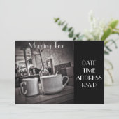 Invitation Café de thé du matin (Debout devant)