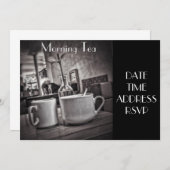 Invitation Café de thé du matin (Devant / Derrière)