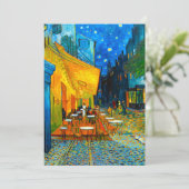 Invitation Café de Van Gogh la nuit (Debout devant)