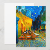 Invitation Café de Van Gogh la nuit (Devant / Derrière)