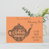 Invitation Café du café du café du matin du thé (Debout devant)