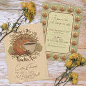 Invitation Café épice citrouille et amis