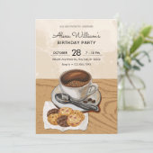 Invitation Café et biscuits (Debout devant)