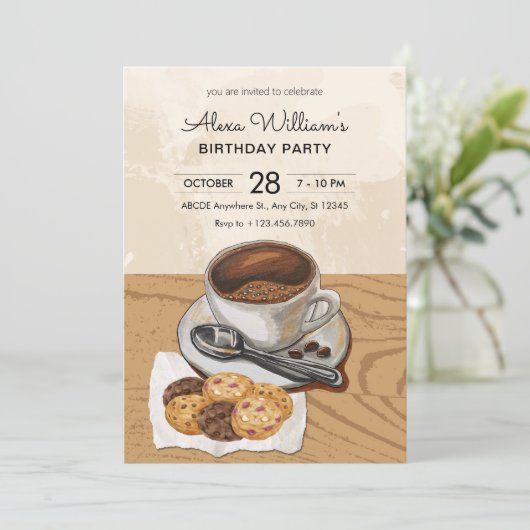 Invitation Café et biscuits  (Debout devant)