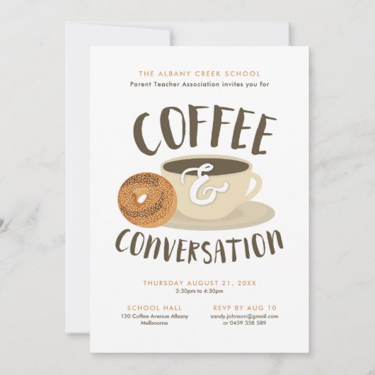 Invitation Café et conversation (Devant)