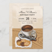 Invitation Café et cookies (Devant / Derrière)