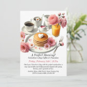 Invitation Café et crêpes de la Saint-Valentin sur mesure (Debout devant)