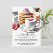 Invitation Café et crêpes de la Saint-Valentin sur mesure (Debout devant)