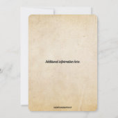 Invitation Café et Donuts modifiables (Dos)