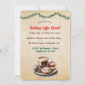 Invitation Café et Donuts modifiables (Devant)