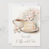 Invitation Café et gâteau 90e anniversaire (Devant)