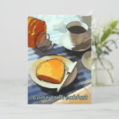 Invitation Café et pain grillé (Debout devant)