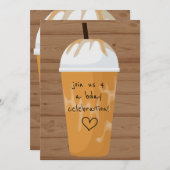 Invitation Café glacé chic tendance fête d'anniversaire en bo (Devant / Derrière)