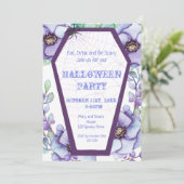 Invitation Café, Halloween floral (Debout devant)