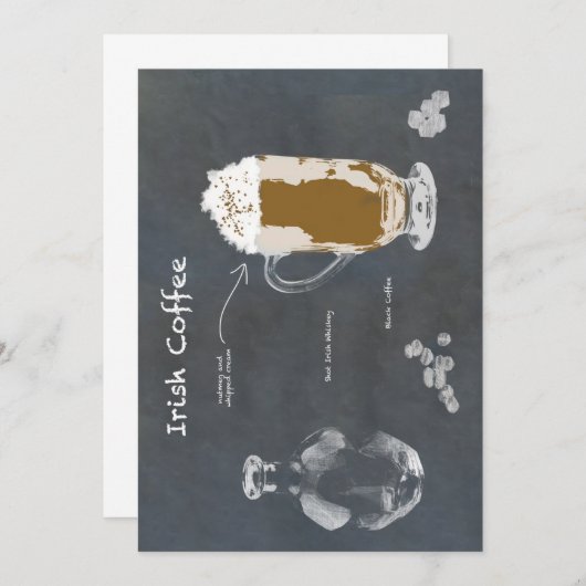 Invitation Café irlandais (Devant / Derrière)