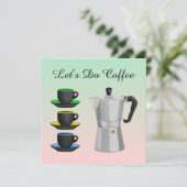 Invitation Café italien (Debout devant)