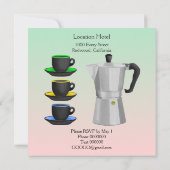 Invitation Café italien (Dos)