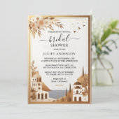 Invitation Café italien Sorrento Fête des mariées Décontracté (Debout devant)